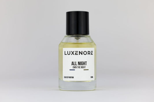 Butelka perfum Luxenore ALL NIGHT – niszowe perfumy - orientalno-drzewno-korzenne